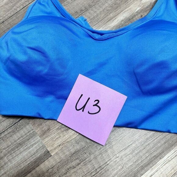 Victorias Secret Pink Active Ultimate Lightly Lined Sports Bra Blue Size MEDIUM - Picture 7 of 7
